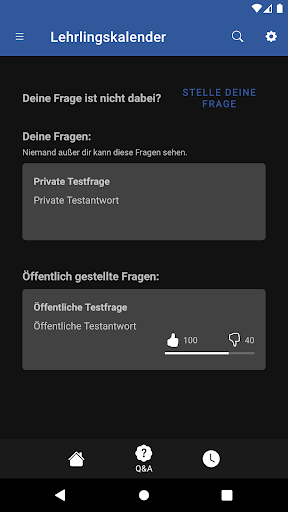 AFI Lehrlingskalender Screen 3
