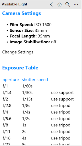 Available Light Screen 2