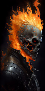 Screenshot 8 Flame Skull Wallpapers 2023 HD android