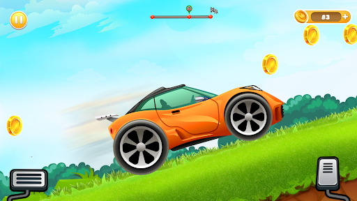 Uphill Races Car Game for kids  screenshots 1