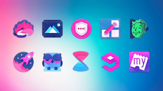 Unicorn Icon Pack Captura de pantalla