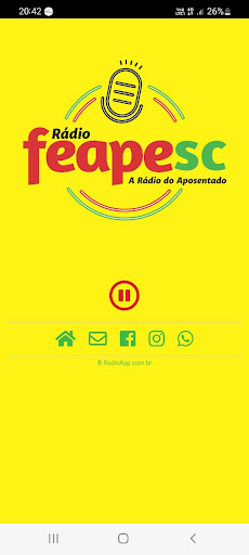 Android application Rádio FEAPESC screenshort