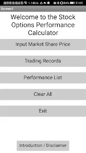 Stock Options Performance Calc