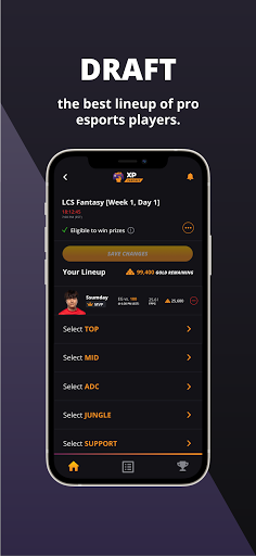 Android application XP Fantasy screenshort