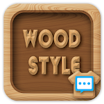 Cover Image of डाउनलोड Wood style skin for Next SMS  APK
