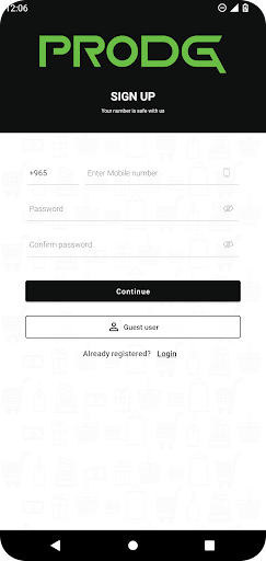 Android application Prodg screenshort