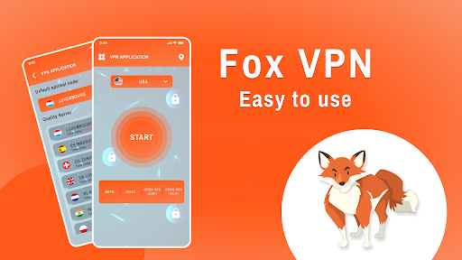 Android application Fox VPN Unlimited Fast Proxy screenshort