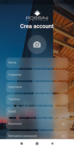Android application Cantiere Rossini screenshort