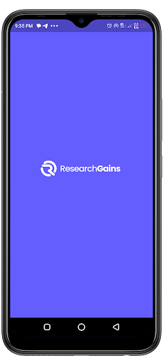 Android application ResearchGains screenshort