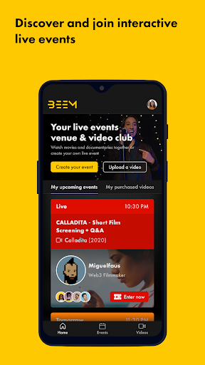 Android application Beem screenshort