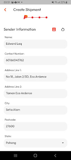 Parcelhub Screen 2