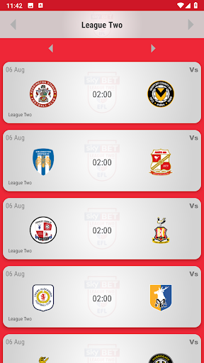 Morecambe FC Fan App Screen 3