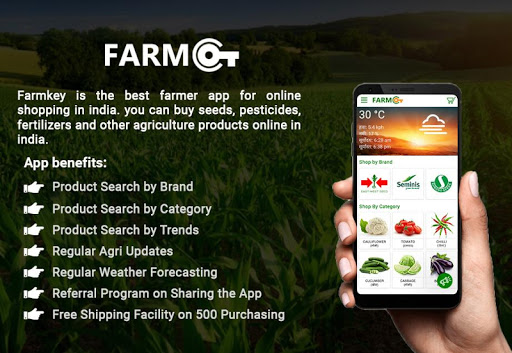 Android application Farmkey - Agriculture App | On screenshort
