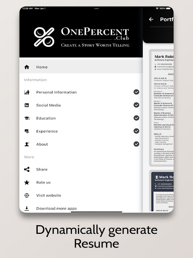 Screenshot of Resume+ - CV Generator
