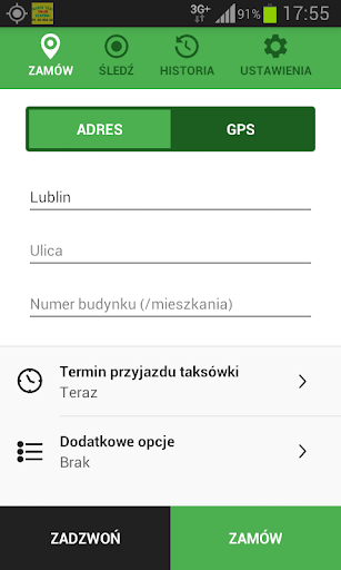 Radio Taxi Czwórki Lublin Screen 2