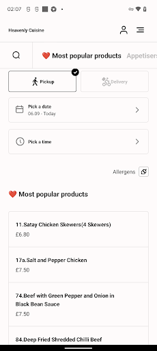 Heavenly Cuisine Screen 3