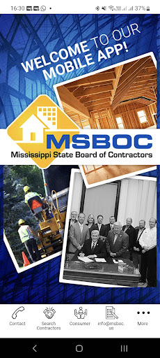 Android application MS State Board of Contractors screenshort