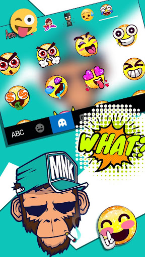 Cool Monkey Keyboard Theme Screen 3
