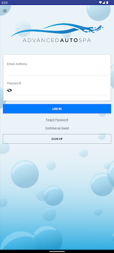 Android application Advanced Auto Spa screenshort