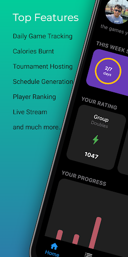 Android application ScoreMine - Badminton Scoring screenshort