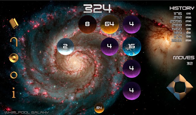 #3. Space 2048 3D (Android) By: RoGame Software