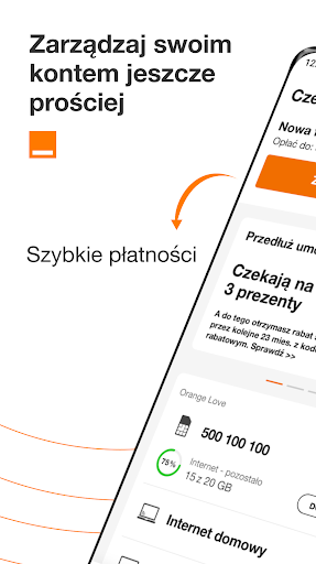 Android application Mój Orange screenshort