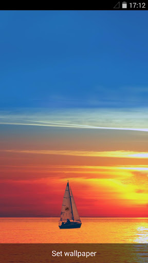 Ship on the Sea Live Wallpaper Screen 2