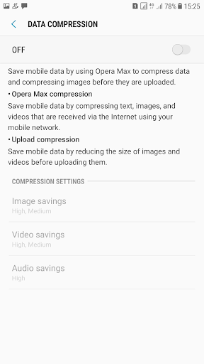 Ultra data saving Screen 3