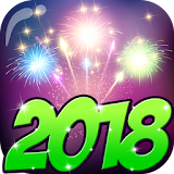 Happy New Year Photo Stickers 2018 icon