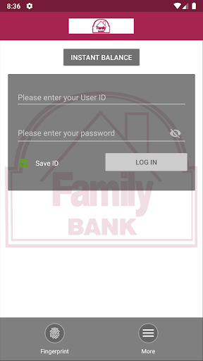 Family Bank Mobile Banking Screen 2