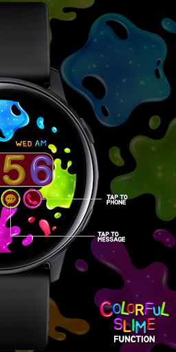 Colorful Slime_Watchface Screen 3