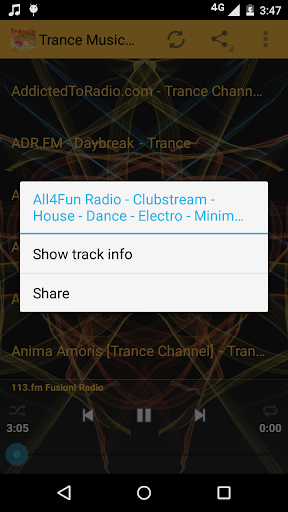 Trance Music ONLINE Screen 2