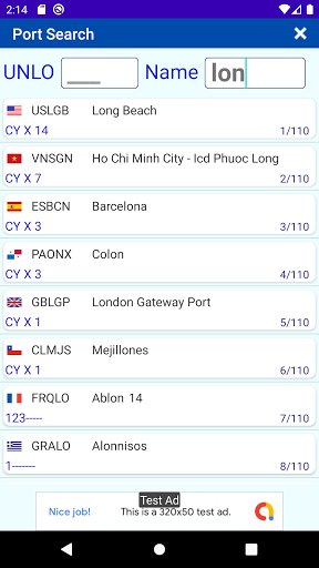 Port Search Screen 3