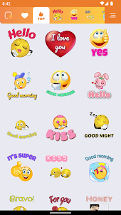 Text Smiley stickers WASticker