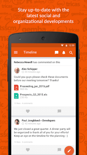 Android application Tembo Connect screenshort