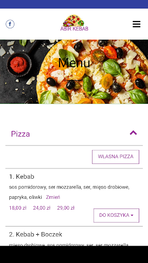 Android application Abir Kebab screenshort