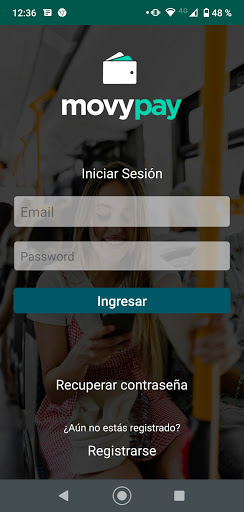 Android application Movypay screenshort