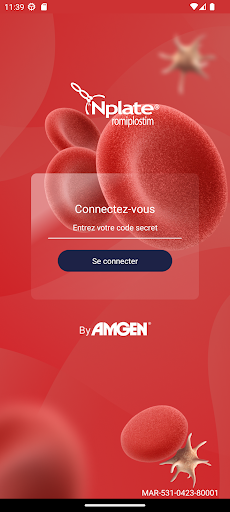Android application Application de dosage Nplate screenshort