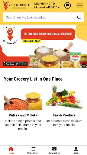 My Lokalmarket Screen 2