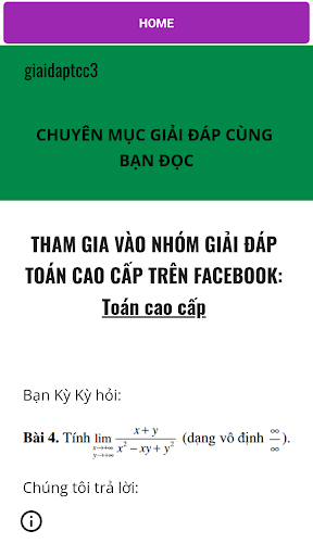 Bài tập toán cao cấp 3