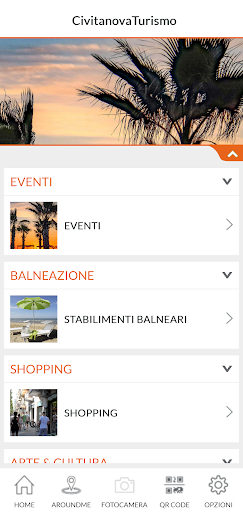 Android application CivitanovaTurismo screenshort