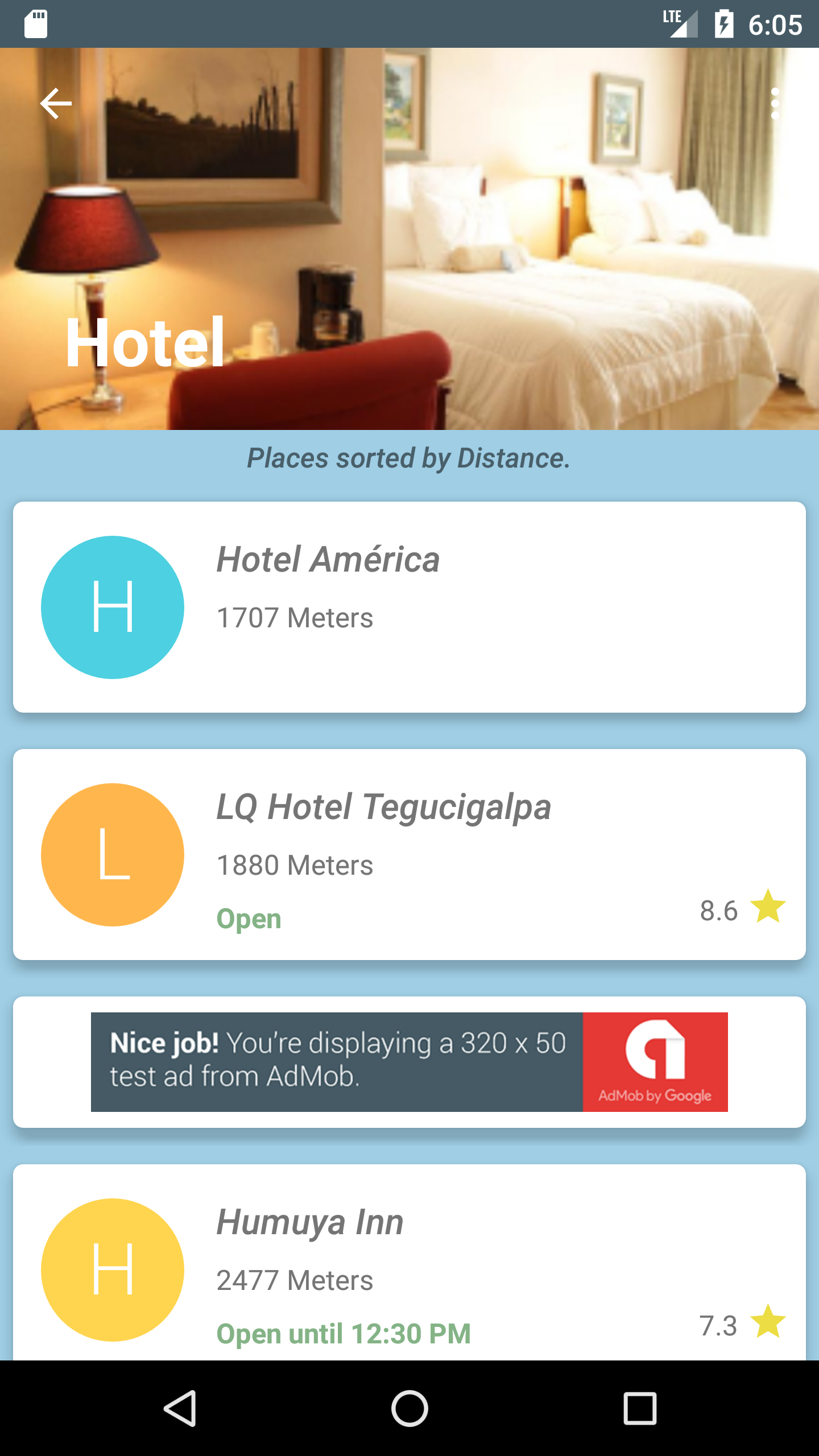 Android application Tourist Guide screenshort