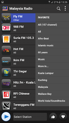 Malaysia radio online Screen 2