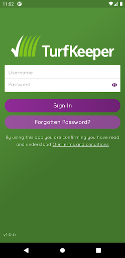 Android application Turfkeeper Beacon screenshort