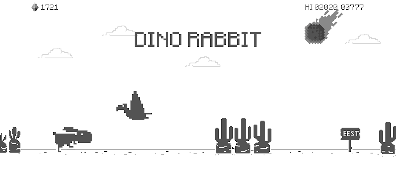 Dino Rabbit: Dino Run Away