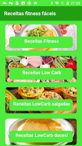 Android application Receitas fitness e low carb screenshort