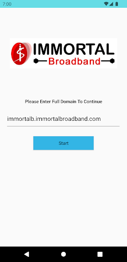 Android application Immortal Broadband screenshort