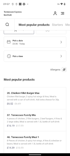 Tennessee Express Takeaway Screen 3