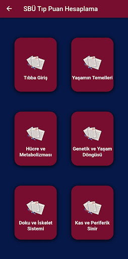 SBÜ Tıp Puan Hesaplama Screen 2