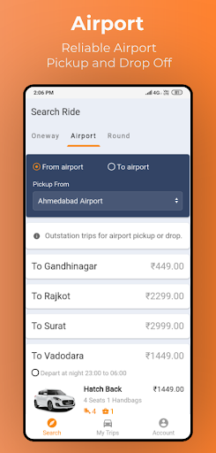 Moj cabs : Affordable Outstati Screen 2